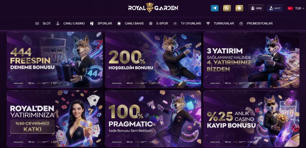 royalgardenbet bonusları